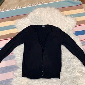 J crew 3/4 sleeve cardigan, lightweight cotton button down